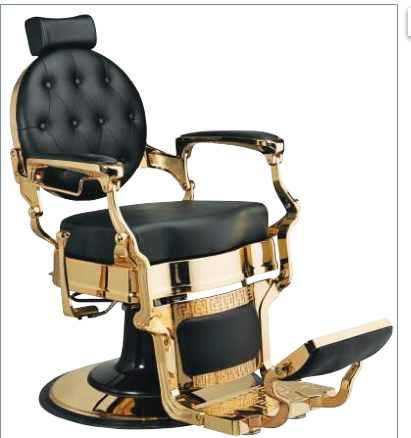 Sebastian Barber Chair - Black & Gold