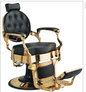 Sebastian Barber Chair - Black & Gold